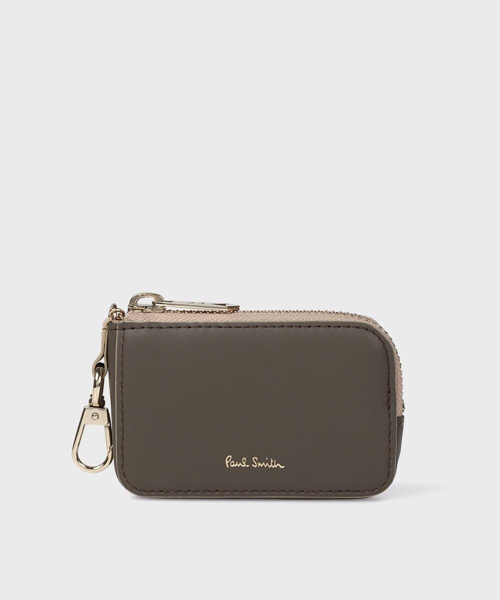 【ポール スミス/Paul Smith】のサプルレザー キーケース インテリア・キッズ・メンズ・レディースファッション・服の通販 founy(ファニー) 　ファッション　Fashion　レディースファッション　Fashion for Women　ミニ財布・二つ折り財布　Wallets & Card Cases　アクセサリー　Fashion Accessories　シンプル　Simple, Minimal　財布　Wallet, Purse　プリント　Print, Printed Pattern　エレガント 上品　Elegant　カーキ|ID: prp329100004616455 ipo3291000000033065740