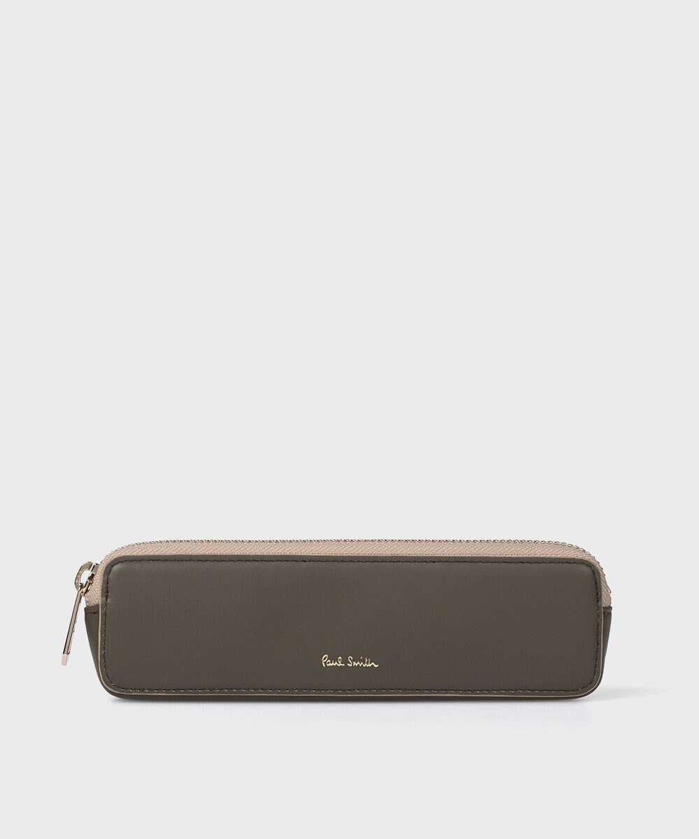 【ポール スミス/Paul Smith】のサプルレザー ペンケース インテリア・キッズ・メンズ・レディースファッション・服の通販 founy(ファニー) 　ファッション　Fashion　レディースファッション　Fashion for Women　スポーツウェア　Functional & Stylish Sportswear　シンプル　Simple, Minimal　ステーショナリー　Stationery, Office Supplies　スポーツ　Sports, Activewear　プリント　Print, Printed Pattern　エレガント 上品　Elegant　カーキ|ID: prp329100004616458 ipo3291000000033065761