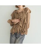 【イェッカ ヴェッカ/YECCA VECCA】のラッフルリボンロングブラウス 人気、トレンドファッション・服の通販 founy(ファニー) ファッション Fashion レディースファッション Fashion for Women トップス・カットソー Cut & Sew Tops シャツ・ブラウス・オフィスカジュアル Elegant Blouses & Button-Ups スリーブ Sleeve, Long Sleeve / Short Sleeve フェミニン Feminine, Girly フロント Front, Front Design ポケット Pocket, Pocket Detail リボン Ribbon, Bow エレガント 上品 Elegant A/W・秋冬 Autumn/Winter 羽織 Haori, Light Jacket thumbnail Camel|ID: prp329100004616465 ipo3291000000033323711