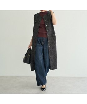 【イェッカ ヴェッカ/YECCA VECCA】のツイードジレジャンスカ 人気、トレンドファッション・服の通販 founy(ファニー) ファッション Fashion レディースファッション Fashion for Women アウター Coat / Outerwear Collection 新作・新入荷 New Arrivals / New In おすすめ Recommended / Our Picks インナー Innerwear クラシカル Classical, Vintage-Inspired シンプル Simple, Minimal ツイード Twill, Twill Weave フリンジ Fringe, Tassel ポケット Pocket, Pocket Detail メタル Metal, Metal Parts A/W・秋冬 Autumn/Winter |ID:prp329100004616471
