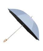 【ムーンバット/MOONBAT】のPOLO RALPH LAUREN(ポロ ラルフローレン)晴雨兼用日傘 ドット 長傘 遮光率100% 遮熱 UV ペールスカイ|ID: prp329100004616531 ipo3291000000033593616