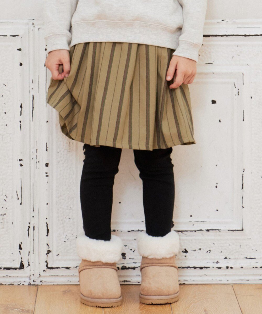 【エニィ/ANY / KIDS】のストライプスカッツ インテリア・キッズ・メンズ・レディースファッション・服の通販 founy(ファニー) ファッション Fashion キッズファッション Fashion for Kids ボトムス Bottoms おすすめ Recommended / Our Picks ストライプ Stripe, Striped Pattern ポケット Pocket, Pocket Detail 冬 Winter / This Winter 楽ちん Easy Fit, Comfortable A/W・秋冬 Autumn/Winter ベージュ系ストライプ|ID: prp329100004616931 ipo3291000000034309597