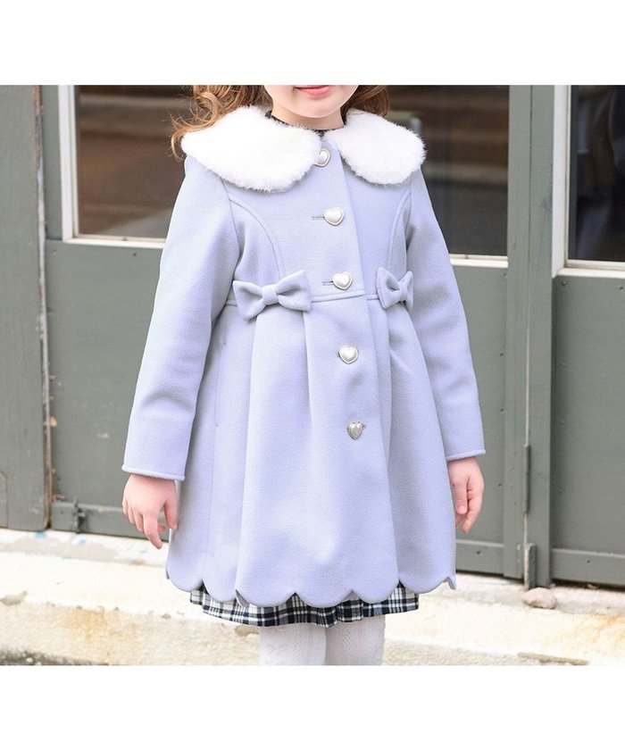 【エニィ/ANY / KIDS】のウールライクコート インテリア・キッズ・メンズ・レディースファッション・服の通販 founy(ファニー) https://founy.com/ ファッション Fashion キッズファッション Fashion for Kids アウター Coat Outerwear /Kids ジャケット Jacket, Outerwear スカラップ Scallop, Scalloped Edge パール Pearl, Pearl Accent ポケット Pocket, Pocket Detail リボン Ribbon, Bow エレガント 上品 Elegant A/W・秋冬 Autumn/Winter |ID: prp329100004616957 ipo3291000000034656719