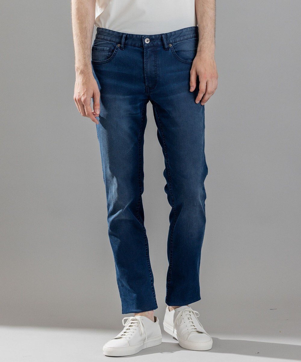 【ジョゼフ オム/JOSEPH HOMME / MEN】の新素材【抜群のストレッチ性】ハイパワーソフトデニム / STICK 5P インテリア・キッズ・メンズ・レディースファッション・服の通販 founy(ファニー) 　ファッション　Fashion　メンズファッション　Fashion for Men　ボトムス　Bottoms　新作・新入荷　New Arrivals / New In　ストレッチ　Stretch, Stretchy Fabric　ストレート　Straight, Straight Cut　スリム　Slim, Slim Fit　ダメージ　Distressed, Destroyed　デニム　Denim, Jeans Material　ブリーチ　Bleach, Washed Finish　ポケット　Pocket, Pocket Detail　定番　Standard, Basic Item　A/W・秋冬　Autumn/Winter　ダルブルー系|ID: prp329100004616961 ipo3291000000033076501