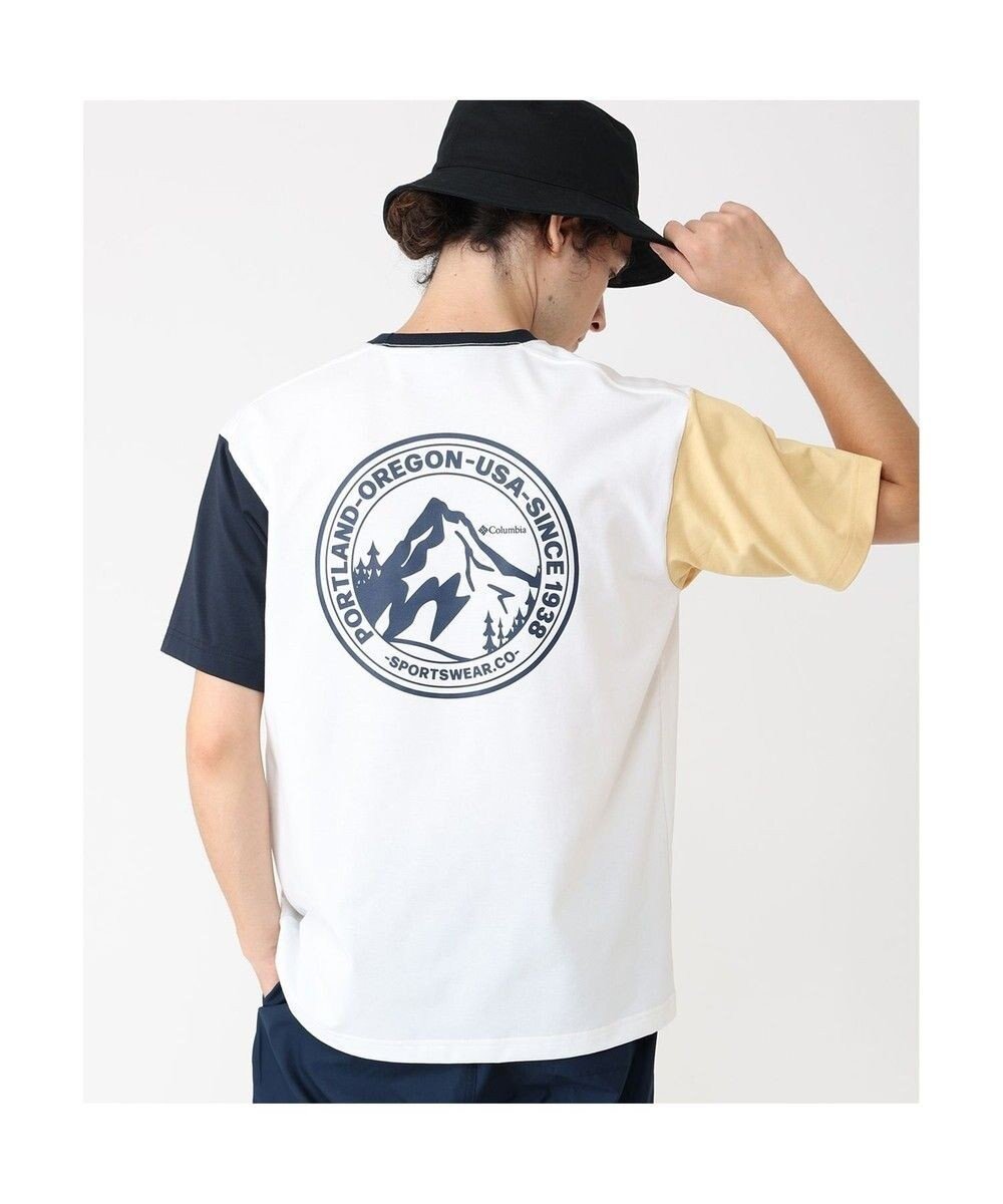【コロンビア/Columbia / MEN】のColumbia/ アーバンハイクグラフィックショートスリーブTシャツ /コロンビア インテリア・キッズ・メンズ・レディースファッション・服の通販 founy(ファニー) 　ファッション　Fashion　メンズファッション　Fashion for Men　トップス・カットソー　Cut & Sew Tops　メンズシャツ　Shirts　アウトドア　Outdoor Clothing　カットソー　Cut and Sewn Top　グラフィック　Graphic, Graphic Design　パターン　Pattern, Design Print　フィット　Fit, Slim Fit　半袖　Short Sleeve, Half Sleeve　レギュラー　Regular, Standard Fit　A/W・秋冬　Autumn/Winter　S/S・春夏　SS, Spring/Summer, Warm Season　再入荷　Restock / Back in Stock　おすすめ　Recommended / Our Picks　夏　Summer　Sea Salt Multi、 Back Print|ID: prp329100004616967 ipo3291000000033076598