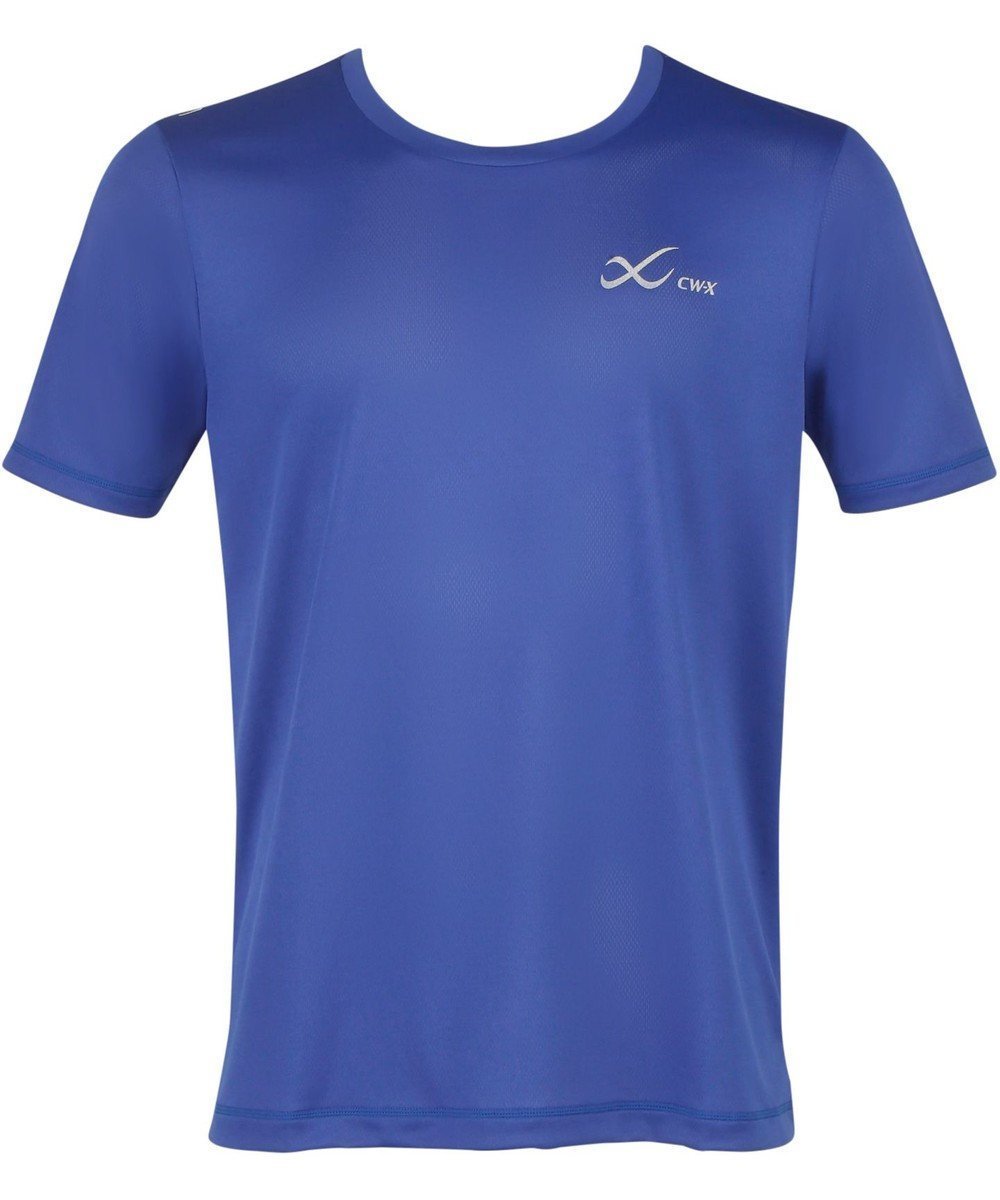 【シーダブリューエックス/CW-X / MEN】の【MEN】 CW-X アウター トップス 半袖 吸汗速乾 UVカット率90%以上 DLO135 /ワコール インテリア・キッズ・メンズ・レディースファッション・服の通販 founy(ファニー) 　ファッション　Fashion　メンズファッション　Fashion for Men　アウター　Men's Coats Outerwear　プリント　Print, Printed Pattern　半袖　Short Sleeve, Half Sleeve　ブルー|ID: prp329100004616968 ipo3291000000033653422