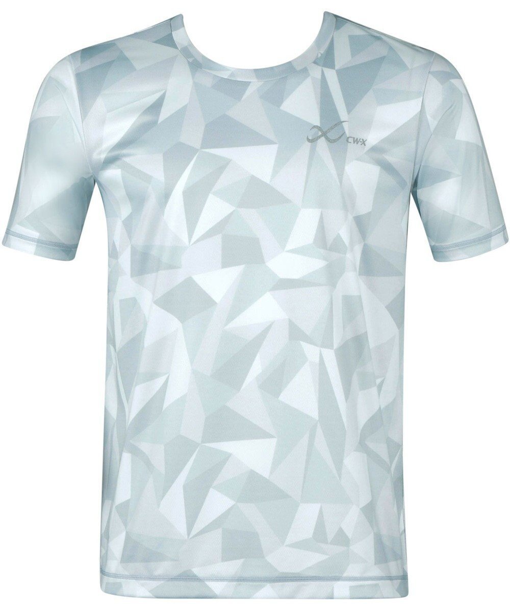 【シーダブリューエックス/CW-X / MEN】の【MEN】 CW-X アウター トップス 半袖 吸汗速乾 UVカット率90%以上 DLO135 /ワコール インテリア・キッズ・メンズ・レディースファッション・服の通販 founy(ファニー) ファッション Fashion メンズファッション Fashion for Men アウター Men's Coats Outerwear プリント Print, Printed Pattern 半袖 Short Sleeve, Half Sleeve シルバーグレー|ID: prp329100004616968 ipo3291000000034322178