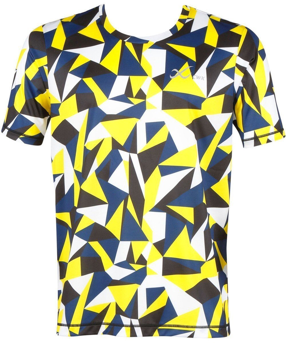 【シーダブリューエックス/CW-X / MEN】の【MEN】 CW-X アウター トップス 半袖 吸汗速乾 UVカット率90%以上 DLO135 /ワコール インテリア・キッズ・メンズ・レディースファッション・服の通販 founy(ファニー) ファッション Fashion メンズファッション Fashion for Men アウター Men's Coats Outerwear プリント Print, Printed Pattern 半袖 Short Sleeve, Half Sleeve イエロー|ID: prp329100004616968 ipo3291000000034322179