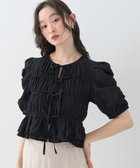 【アースミュージックアンドエコロジー/earth music&ecology】のレースティアードシャーリングブラウス 人気、トレンドファッション・服の通販 founy(ファニー) ファッション Fashion レディースファッション Fashion for Women トップス・カットソー Cut & Sew Tops シャツ・ブラウス・オフィスカジュアル Elegant Blouses & Button-Ups ギャザー Gathered, Ruffled シアー Sheer, See-Through シャーリング Shirring, Ruched スカラップ Scallop, Scalloped Edge スリーブ Sleeve, Long Sleeve / Short Sleeve フロント Front, Front Design ポケット Pocket, Pocket Detail リボン Ribbon, Bow レース Lace, Lace Fabric 再入荷 Restock / Back in Stock A/W・秋冬 Autumn/Winter thumbnail Black|ID: prp329100004616993 ipo3291000000033077603