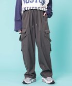 【ウィゴー/WEGO】の【ウエストゴム】サイドベルトカーゴパンツ ブラック中濃色|ID: prp329100004617014 ipo3291000000033589109