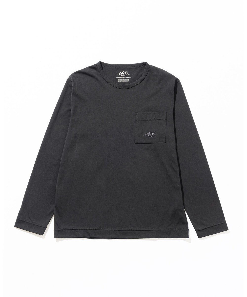 【ジョセフ アブード マウンテン/JOSEPH ABBOUD MOUNTAIN】の【リサイクルポリエステル使用】37.5リサイクル天竺 Tシャツ インテリア・キッズ・メンズ・レディースファッション・服の通販 founy(ファニー) 　ファッション　Fashion　レディースファッション　Fashion for Women　トップス・カットソー　Cut & Sew Tops　シャツ・ブラウス・オフィスカジュアル　Elegant Blouses & Button-Ups　ロングTシャツ・Tシャツ　Longline T-Shirts & Tees　カットソー・ベーシックTシャツ　Cut-and-Sewn Tops / Stretch Tees & Basics　カットソー　Cut and Sewn Top　ポケット　Pocket, Pocket Detail　A/W・秋冬　Autumn/Winter　ブラック系|ID: prp329100004617612 ipo3291000000033541470
