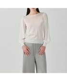 【グレース コンチネンタル/GRACE CONTINENTAL】のシアーラメニットトップ ホワイト|ID: prp329100004617626 ipo3291000000033680461