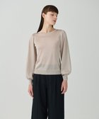 【グレース コンチネンタル/GRACE CONTINENTAL】のシアーラメニットトップ ベージュ|ID: prp329100004617626 ipo3291000000033680463