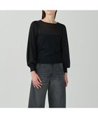 【グレース コンチネンタル/GRACE CONTINENTAL】のシアーラメニットトップ ブラック|ID: prp329100004617626 ipo3291000000033680465