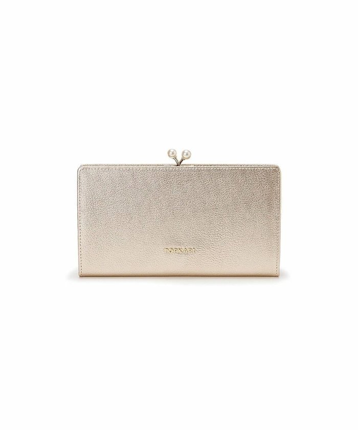 【トプカピ/TOPKAPI】の【TOPKAPI】シュリンクレザー パール がま口 長財布 インテリア・キッズ・メンズ・レディースファッション・服の通販 founy(ファニー) https://founy.com/ ファッション Fashion レディースファッション Fashion for Women ミニ財布・二つ折り財布 Wallets & Card Cases シルバー Silver, Metallic Silver パール Pearl, Pearl Accent ベーシック Basic, Essential ポケット Pocket, Pocket Detail エレガント 上品 Elegant 再入荷 Restock / Back in Stock 財布 Wallet, Purse |ID: prp329100004617641 ipo3291000000033296337