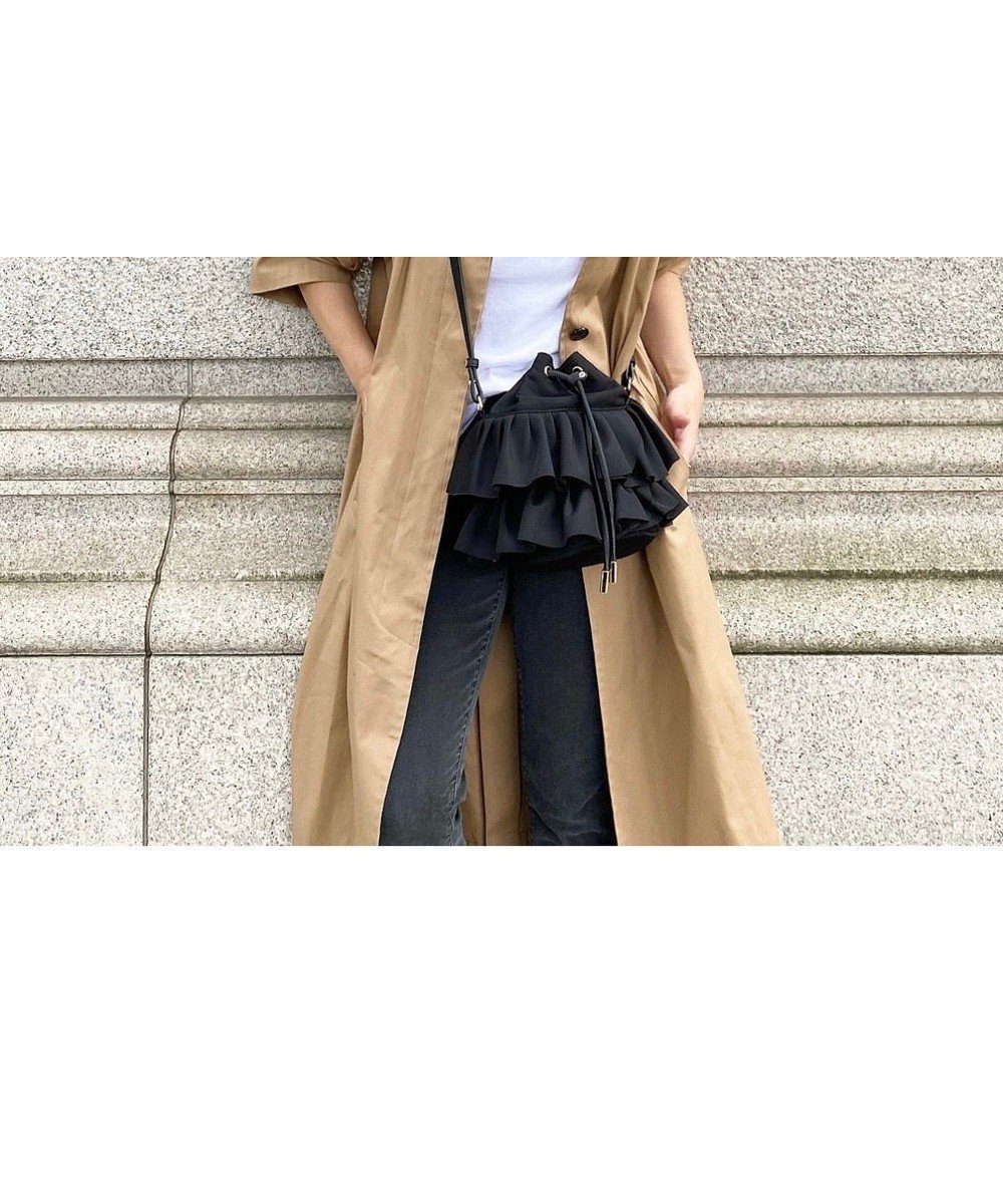 【ラ バガジェリー/LA BAGAGERIE】の【インスタグラマー chiyoさん×LA BAGAGERIE】フリルバケットバッグ 人気、トレンドファッション・服の通販 founy(ファニー) ファッション Fashion レディースファッション Fashion for Women バッグ Bags コンパクト Compact, Small Size ショルダー Shoulder, Shoulder Strap シンプル Simple, Minimal 財布 Wallet, Purse チェック Check, Plaid, Tartan ハンカチ Handkerchief, Hanky フリル Frill, Ruffle ベーシック Basic, Essential ポケット Pocket, Pocket Detail ポーチ Pouch, Small Case ラップ Wrap, Wrap Design other-1|ID: prp329100004617643 ipo3291000000034255955