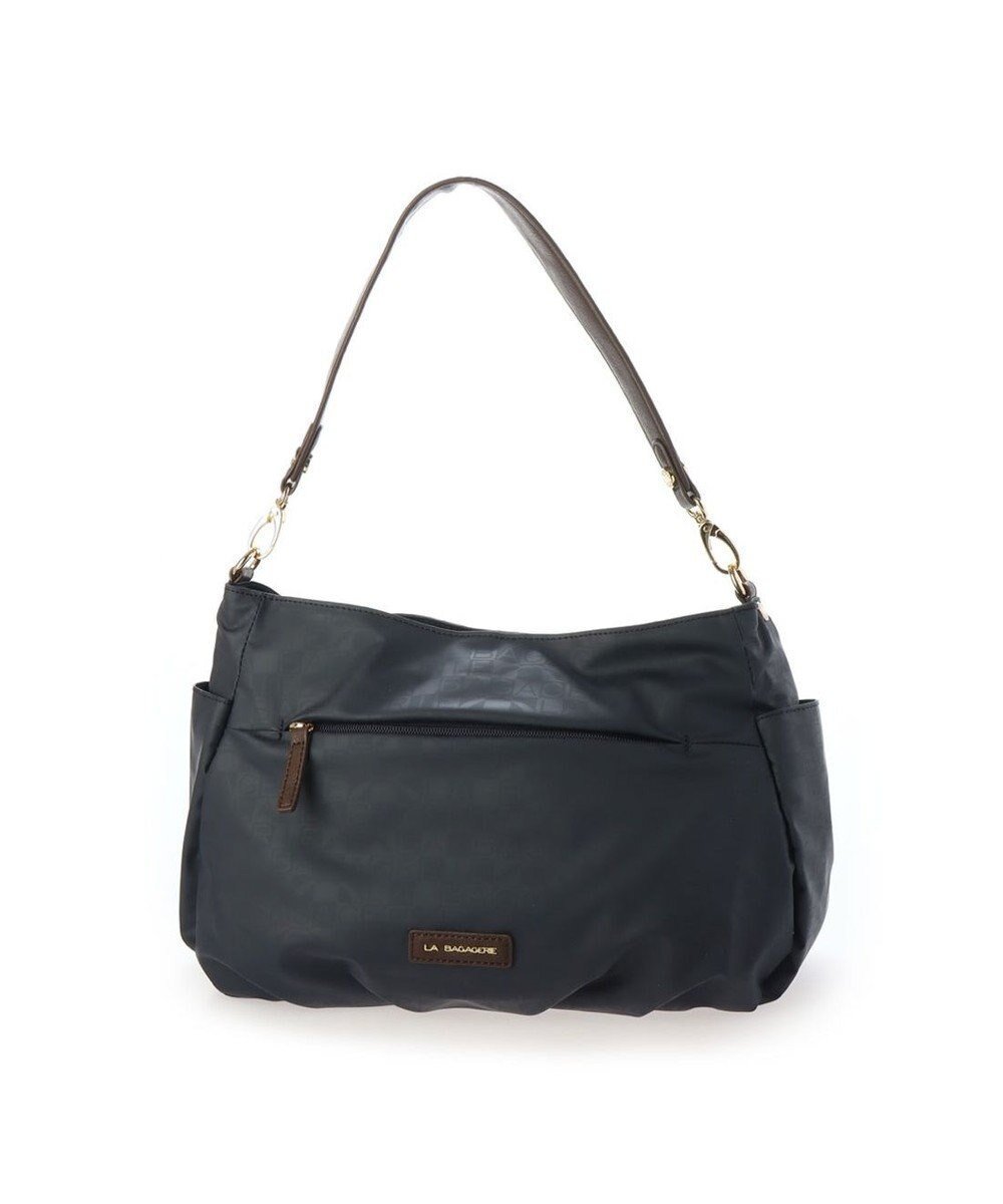 【ラ バガジェリー/LA BAGAGERIE】のMONOGRAMME 2wayショルダーバッグ インテリア・キッズ・メンズ・レディースファッション・服の通販 founy(ファニー) 　ファッション　Fashion　レディースファッション　Fashion for Women　バッグ　Bags　ショルダー　Shoulder, Shoulder Strap　プリント　Print, Printed Pattern　ポケット　Pocket, Pocket Detail　ロング　Long, Long-Length　ネイビー|ID: prp329100004617650 ipo3291000000034377639