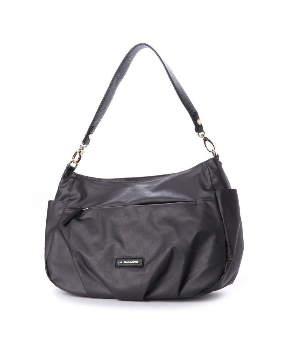【ラ バガジェリー/LA BAGAGERIE】のMONOGRAMME 2wayショルダーバッグ インテリア・キッズ・メンズ・レディースファッション・服の通販 founy(ファニー) 　ファッション　Fashion　レディースファッション　Fashion for Women　バッグ　Bags　ショルダー　Shoulder, Shoulder Strap　プリント　Print, Printed Pattern　ポケット　Pocket, Pocket Detail　ロング　Long, Long-Length　ガンメタリック|ID: prp329100004617650 ipo3291000000034377642
