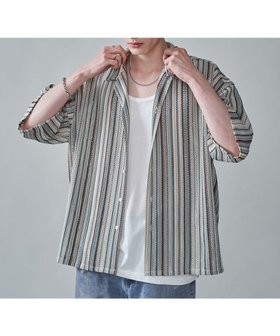 【ウィゴー/WEGO / MEN】のストライプメッシュBIGシャツ(SS) 人気、トレンドファッション・服の通販 founy(ファニー) ファッション Fashion メンズファッション Fashion for Men トップス・カットソー Cut & Sew Tops メンズシャツ Shirts 春 Spring カーゴパンツ Cargo Pants, Utility Pants シンプル Simple, Minimal ストライプ Stripe, Striped Pattern スマホ Smartphone, Mobile Device スラックス Slacks, Dress Pants 透かし Cut-Out, Lacework デニム Denim, Jeans Material ビッグ Big, Oversized 半袖 Short Sleeve, Half Sleeve メッシュ Mesh, Net Fabric ルーズ Loose, Oversized S/S・春夏 SS, Spring/Summer, Warm Season 夏 Summer |ID:prp329100004618173