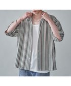 【ウィゴー/WEGO / MEN】のストライプメッシュBIGシャツ(SS) 人気、トレンドファッション・服の通販 founy(ファニー) ファッション Fashion メンズファッション Fashion for Men トップス・カットソー Cut & Sew Tops メンズシャツ Shirts 春 Spring カーゴパンツ Cargo Pants, Utility Pants シンプル Simple, Minimal ストライプ Stripe, Striped Pattern スマホ Smartphone, Mobile Device スラックス Slacks, Dress Pants 透かし Cut-Out, Lacework デニム Denim, Jeans Material ビッグ Big, Oversized 半袖 Short Sleeve, Half Sleeve メッシュ Mesh, Net Fabric ルーズ Loose, Oversized S/S・春夏 SS, Spring/Summer, Warm Season 夏 Summer thumbnail オフホワイト|ID: prp329100004618173 ipo3291000000033100277