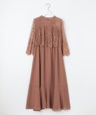 【エニィ スィス/any SiS】の【洗える】レーシーケープ ドレス テラコッタピンク|ID: prp329100004618184 ipo3291000000034282596