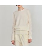 【ベイジ,/BEIGE,】の【WEB限定・洗える】ALSACE / パール釦クルーネックウールニット Ecru|ID: prp329100004618185 ipo3291000000033671019