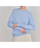 【ベイジ,/BEIGE,】の【WEB限定・洗える】ALSACE / パール釦クルーネックウールニット Sax|ID: prp329100004618185 ipo3291000000033671020
