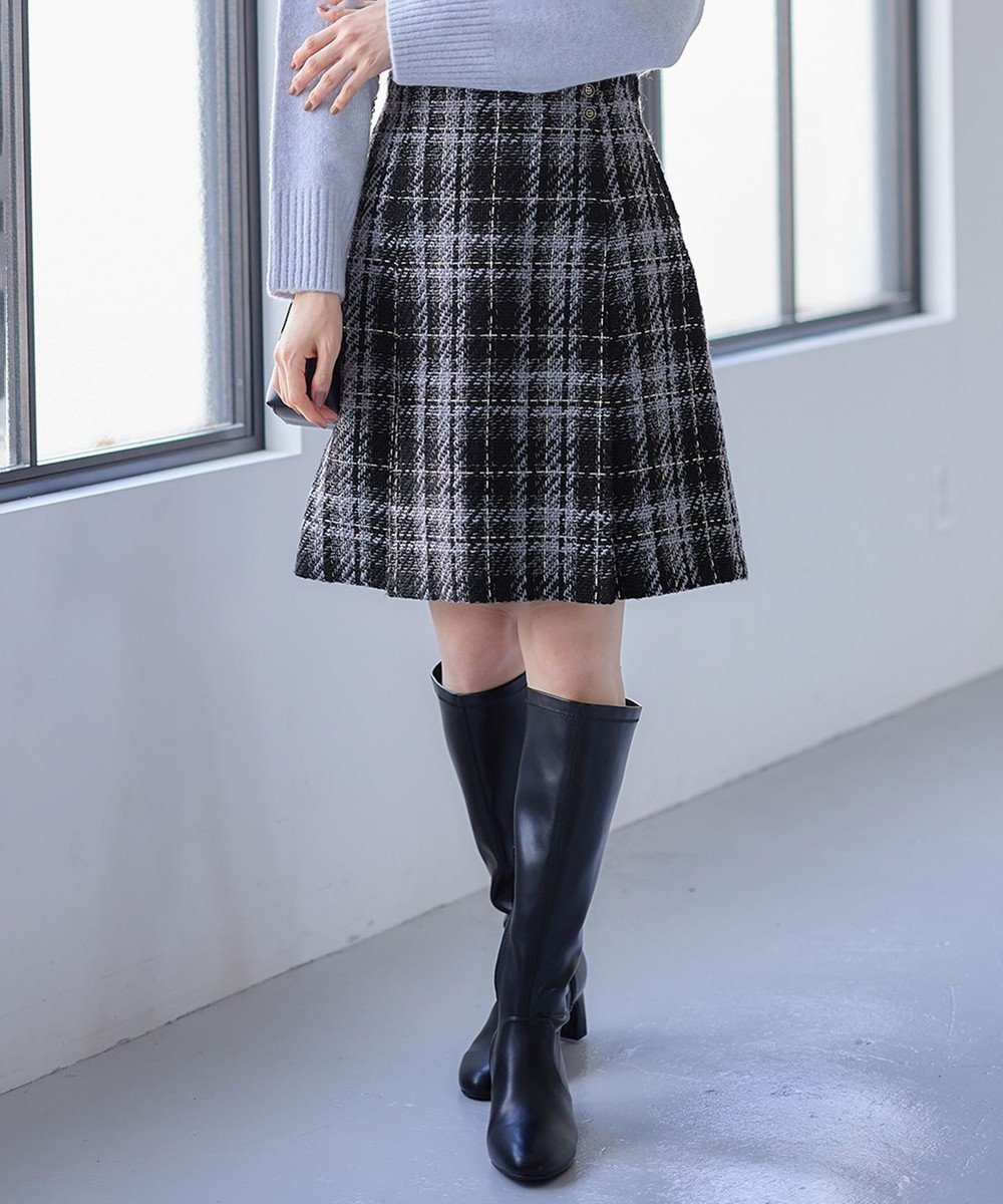 【エニィ スィス/any SiS】のファジーチェック ミニスカート 人気、トレンドファッション・服の通販 founy(ファニー) 　ファッション　Fashion　レディースファッション　Fashion for Women　スカート　Skirts　ミニスカート　Mini Skirts　クラシック　Classic, Timeless Style　コンパクト　Compact, Small Size　チェック　Check, Plaid, Tartan　ツイード　Twill, Twill Weave　トレンド　Trend, Trending Now　バランス　Balance, Style Balance　ミニスカート　Mini Skirt, Short Skirt　今季　This Season, Current Season　A/W・秋冬　Autumn/Winter　 other-1|ID: prp329100004618228 ipo3291000000033430043