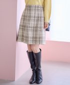 【エニィ スィス/any SiS】のファジーチェック ミニスカート アイボリー系|ID: prp329100004618228 ipo3291000000034311674