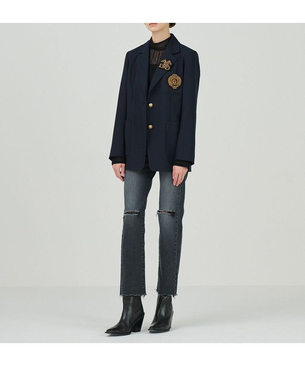 【グレース コンチネンタル/GRACE CONTINENTAL】のブレザージャケット インテリア・キッズ・メンズ・レディースファッション・服の通販 founy(ファニー) 　ファッション　Fashion　レディースファッション　Fashion for Women　アウター　Coat / Outerwear Collection　レディースジャケット・軽アウター　Jackets　テーラードジャケット / 通勤・きれいめスタイル　Tailored Jackets & Blazers　おすすめ　Recommended / Our Picks　ジャケット　Jacket, Outerwear　スマート　Smart, Elegant　ツイル　Twist, Twisted Detail　バランス　Balance, Style Balance　ブローチ　Brooch, Pin Brooch　ポケット　Pocket, Pocket Detail　定番　Standard, Basic Item　A/W・秋冬　Autumn/Winter　ネイビー|ID: prp329100004618953 ipo3291000000033676039
