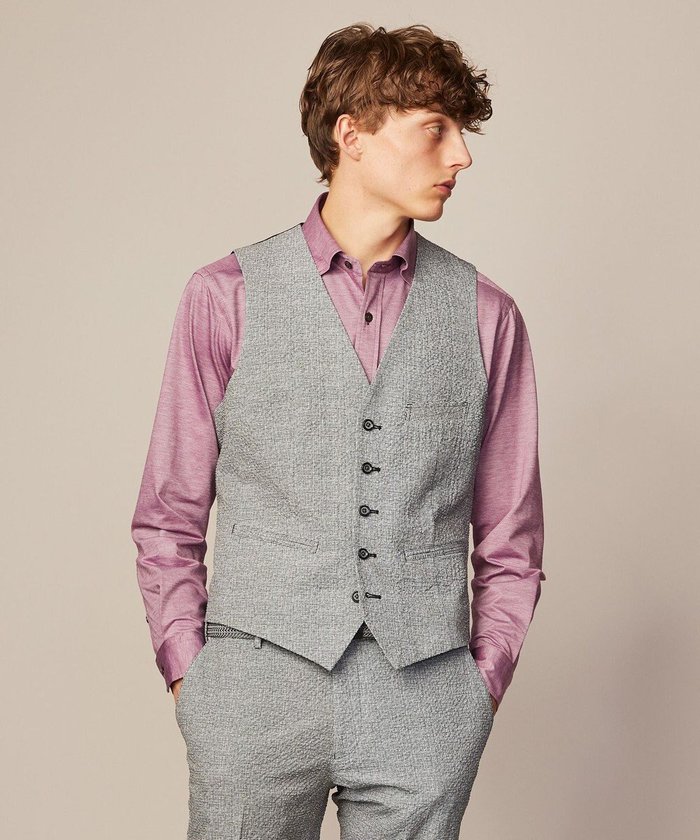 【ジョセフ アブード/JOSEPH ABBOUD / MEN】の【ストレッチ・洗える・軽量・防しわ・速乾・エコ撥水】ライトウェーブ ベスト インテリア・キッズ・メンズ・レディースファッション・服の通販 founy(ファニー) https://founy.com/ ファッション Fashion メンズファッション Fashion for Men トップス・カットソー Cut & Sew Tops ベスト・ジレ Vests & Gilets ウォッシャブル Machine Washable 春 Spring 洗える Machine Washable 軽量 Lightweight, Ultra Light サッカー Seersucker, Summer Fabric ジャケット Jacket, Outerwear ストレッチ Stretch, Stretchy Fabric セットアップ Set-Up, Coordinated Outfit チェック Check, Plaid, Tartan ベスト Vest, Waistcoat S/S・春夏 SS, Spring/Summer, Warm Season おすすめ Recommended / Our Picks 夏 Summer |ID: prp329100004619178 ipo3291000000033429214