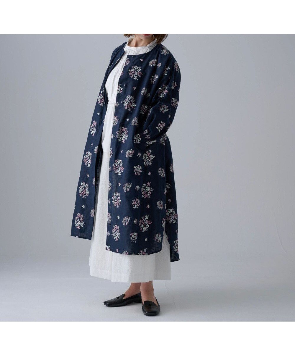 【ムーク/muuc】の〈2WAY〉〈コットン×リネン〉〈高品質なドライタッチ生地〉〈遠州織物の工場で織られた上質なコットン生地〉野小花刺繍 羽織り&ワンピースドレス 人気、トレンドファッション・服の通販 founy(ファニー) 　ファッション　Fashion　レディースファッション　Fashion for Women　ワンピース　Dresses　フォーマル・パーティードレス・結婚式用ドレス　Elegant & Casual Dresses　春　Spring　キャンバス　Canvas, Canvas Fabric　ドレス　Dress, One-Piece　定番　Standard, Basic Item　手編み　Hand-Knitted, Handmade Knit　パターン　Pattern, Design Print　リネン　Linen, Linen Fabric　S/S・春夏　SS, Spring/Summer, Warm Season　再入荷　Restock / Back in Stock　夏　Summer　 other-1|ID: prp329100004619189 ipo3291000000033124650