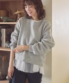 【アメリカンホリック/AMERICAN HOLIC】のラメ裏起毛スウェット Light Gray Mixture|ID: prp329100004619281 ipo3291000000033554312