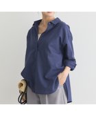 【アースミュージックアンドエコロジー/earth music&ecology】の【接触冷感】綿麻混ベーシックシャツ Navy|ID: prp329100004619387 ipo3291000000033490781