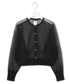 【23区/NIJYUSANKU】の【APPLAUDIR】グロッシードルマン カーディガン 人気、トレンドファッション・服の通販 founy(ファニー) ファッション Fashion レディースファッション Fashion for Women トップス・カットソー Cut & Sew Tops カーディガン・羽織り Layered Style Cardigans インナー Innerwear エレガント 上品 Elegant カーディガン Cardigan, Knitwear シアー Sheer, See-Through ショート Short, Short Length シルバー Silver, Metallic Silver パーティ Party, Party Style フロント Front, Front Design A/W・秋冬 Autumn/Winter 結婚式 Wedding 2025年 2025 2025-2026秋冬・A/W Autumn/Winter 2025–26 AW25–26 |ID:prp329100004619393