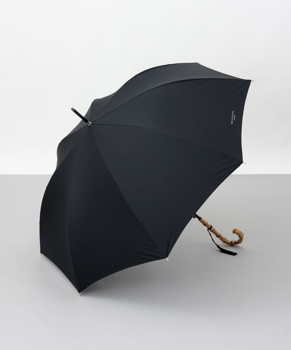 【アウロラ/AURORA】の【MACKINTOSH LONDON(マッキントッシュ ロンドン)】無地雨傘(長傘) インテリア・キッズ・メンズ・レディースファッション・服の通販 founy(ファニー) 　ファッション　Fashion　レディースファッション　Fashion for Women　レイングッズ・傘・晴雨兼用傘　Umbrellas & Rain Gear　ギフト プレゼント　Gift / Present　タッセル　Tassel, Fringe　ツイル　Twist, Twisted Detail　バンブー　Bamboo, Bamboo Material　ロンドン　London Style, British Inspired　エレガント 上品　Elegant　傘　Umbrella, Parasol　再入荷　Restock / Back in Stock　無地　Plain, Solid Color　ブラック|ID: prp329100004619560 ipo3291000000033252584
