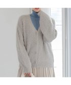 【ティアクラッセ/Tiaclasse】の【洗える】ふわふわ片畦ラメシャギーカーディガン グレージュ|ID: prp329100004620042 ipo3291000000033553583
