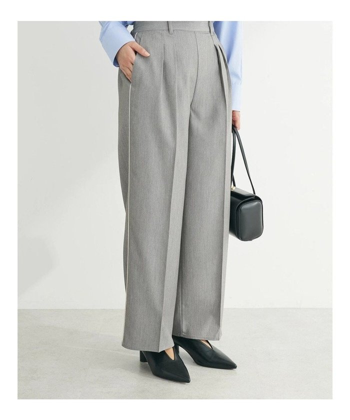 【グリーンパークス/Green Parks】のパイピングサイドラインワイドパンツ インテリア・キッズ・メンズ・レディースファッション・服の通販 founy(ファニー) https://founy.com/ ファッション Fashion レディースファッション Fashion for Women パンツ Pants & Trousers ポケット Pocket, Pocket Detail リラックス Relax, Relaxed Fit ワイド Wide, Wide Fit 夏 Summer 春 Spring S/S・春夏 SS, Spring/Summer, Warm Season |ID: prp329100004620360 ipo3291000000034285234