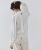 【ベイジ,/BEIGE,】の【洗える・Precious3月号掲載】PROTEA / 異素材バックタイディティールニット Ecru|ID: prp329100004620382 ipo3291000000033351092