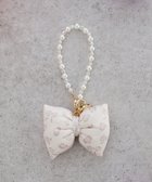 【メゾンドフルール/Maison de FLEUR】のリボンレオパードパールストラップ Light Beige|ID: prp329100004620409 ipo3291000000033143551