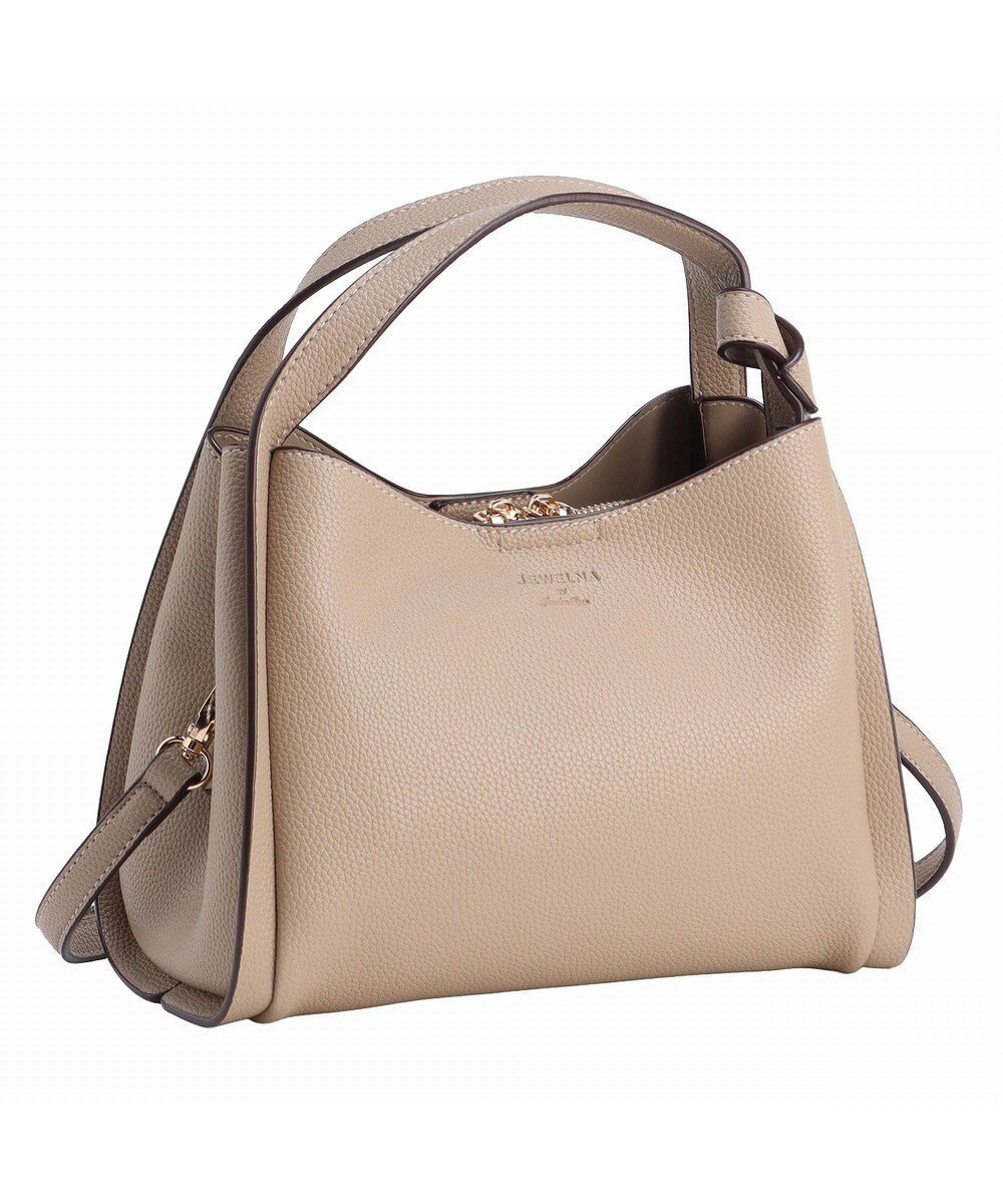 【エースバッグズアンドラゲッジ/ACE BAGS & LUGGAGE】のJEWELNA by Jewelna Rose アオリハンドバッグ 16284 ジュエルナローズ インテリア・キッズ・メンズ・レディースファッション・服の通販 founy(ファニー) 　ファッション　Fashion　レディースファッション　Fashion for Women　バッグ　Bags　ショルダー　Shoulder, Shoulder Strap　財布　Wallet, Purse　フェイクレザー　Faux Leather, PU Leather　マグネット　Magnet, Magnetic Closure　リュック　Backpack, Rucksack　再入荷　Restock / Back in Stock　スーツケース キャリーケース　Suitcase / Carry Case　ベージュ|ID: prp329100004620419 ipo3291000000033143647