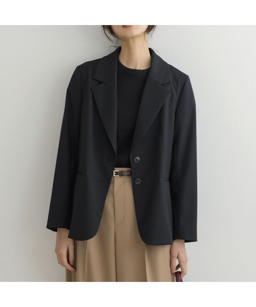 【組曲/KUMIKYOKU】のハンサムツイル ジャケット インテリア・キッズ・メンズ・レディースファッション・服の通販 founy(ファニー) 　ファッション　Fashion　レディースファッション　Fashion for Women　アウター　Coat / Outerwear Collection　レディースジャケット・軽アウター　Jackets　テーラードジャケット / 通勤・きれいめスタイル　Tailored Jackets & Blazers　ウォーム　Warm Fabric　キュロット　Culottes, Wide Shorts　ジャケット　Jacket, Outerwear　ストレッチ　Stretch, Stretchy Fabric　ドレープ　Drape, Draping Fabric　ボトム　Bottoms, Lower Wear　A/W・秋冬　Autumn/Winter　ブラック系|ID: prp329100004620432 ipo3291000000033824756