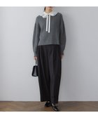 【組曲/KUMIKYOKU】の【加藤ローサさん着用】ハンサムツイルカーヴィーパンツ ブラック系|ID: prp329100004620452 ipo3291000000034330768