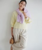 【組曲/KUMIKYOKU】の【加藤ローサさん着用】ハンサムツイルカーヴィーパンツ アイボリー系|ID: prp329100004620452 ipo3291000000034476790