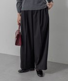 【組曲/KUMIKYOKU】の【加藤ローサさん着用】ハンサムツイルカーヴィーパンツ ブラック系|ID: prp329100004620452 ipo3291000000035549628