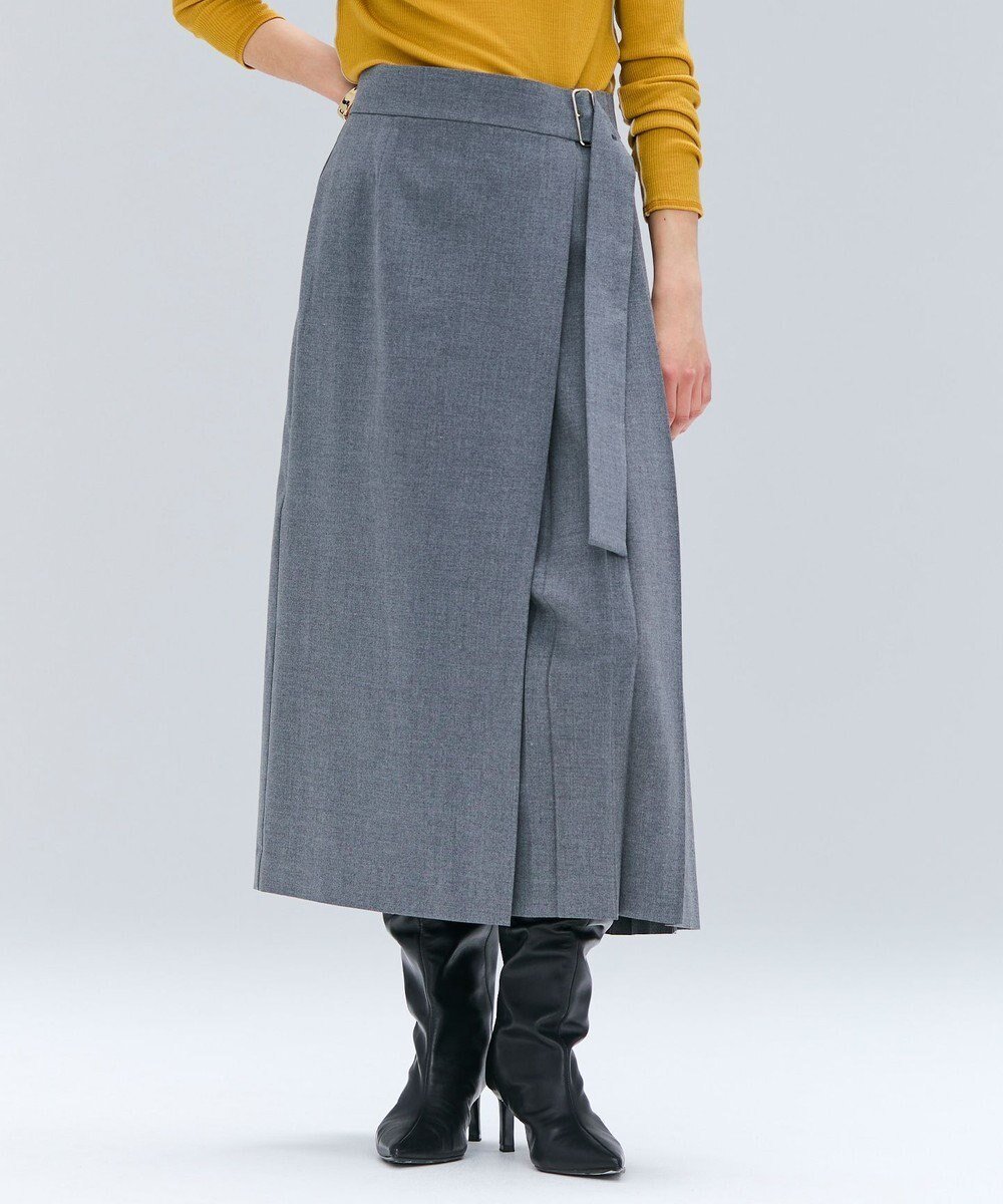 【ベイジ,/BEIGE,】の【セットアップ対応・洗える】ZEPHYR / ウールライクアシンメトリープリーツスカート インテリア・キッズ・メンズ・レディースファッション・服の通販 founy(ファニー) 　ファッション　Fashion　レディースファッション　Fashion for Women　セットアップ　Matching Sets　スカート・ミニ/ミディ/マキシ　Skirts / Mini, Midi & Maxi Skirts　スカート　Skirts　プリーツスカート / 上品フェミニンスタイル　Pleated Skirts　新作・新入荷　New Arrivals / New In　ストレッチ　Stretch, Stretchy Fabric　ストレート　Straight, Straight Cut　セットアップ　Set-Up, Coordinated Outfit　プリーツ　Pleats, Pleated　ラップ　Wrap, Wrap Design　ロング　Long, Long-Length　エレガント 上品　Elegant　洗える　Machine Washable　A/W・秋冬　Autumn/Winter　Top Gray|ID: prp329100004620456 ipo3291000000033143961