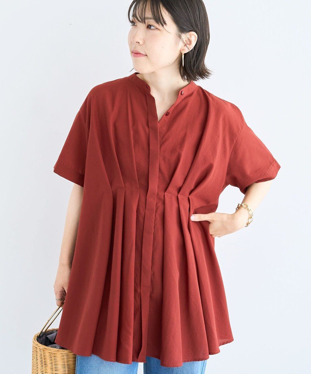 【グリーンパークス/Green Parks】のウエストタックシャツチュニック インテリア・キッズ・メンズ・レディースファッション・服の通販 founy(ファニー) ファッション Fashion レディースファッション Fashion for Women ワンピース Dresses チュニック Tunic Tops & Dresses チュニック Tunic, Long Top ボトム Bottoms, Lower Wear ポケット Pocket, Pocket Detail A/W・秋冬 Autumn/Winter Terracotta|ID: prp329100004620500 ipo3291000000033713235