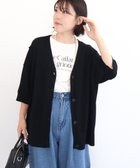 【グリーンパークス/Green Parks】の刺繍コードVネックカーディガン Black|ID: prp329100004620501 ipo3291000000033325799
