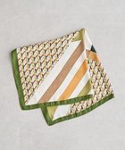 【グリーンパークス/Green Parks】の・ジオメトリーパターンスカーフ 70×70 Green|ID: prp329100004620515 ipo3291000000033144678