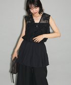 【グリーンパークス/Green Parks】のテープ刺繍レースベスト Black|ID: prp329100004620535 ipo3291000000033714164